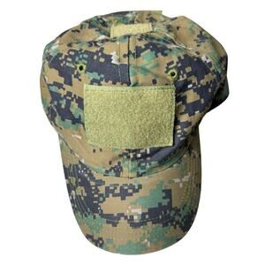 Digital Camo Hat Adjustable Cap Detachable Patch Holder OSFM
